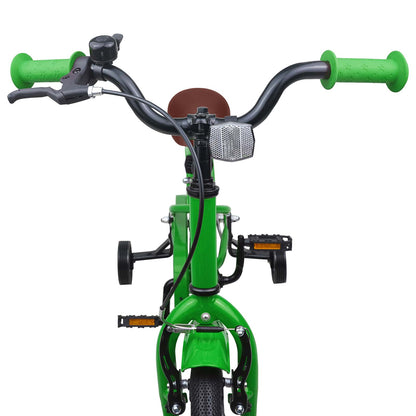 Kids Bike 12 Inches for 2-4 Years Old Green