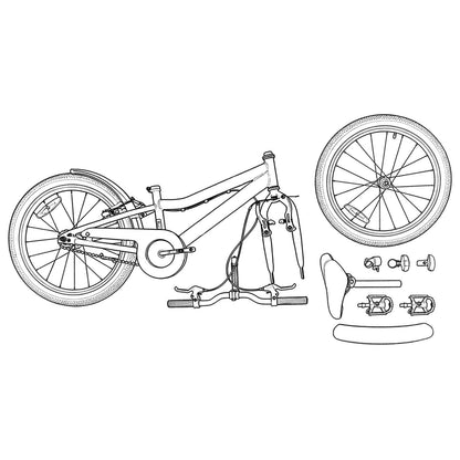 Kids Bike 18 Inches for 5-7 Years Old Green