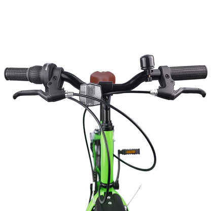 Kids Bike 20'' 6-Speed for 6-11 Years Old Green