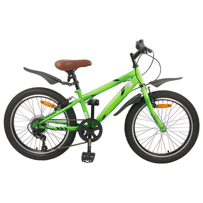 Kids Bike 20'' 6-Speed for 6-11 Years Old Green