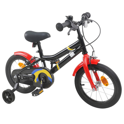 Kids Bike 14 Inches for 3-5 Years Old Black Red