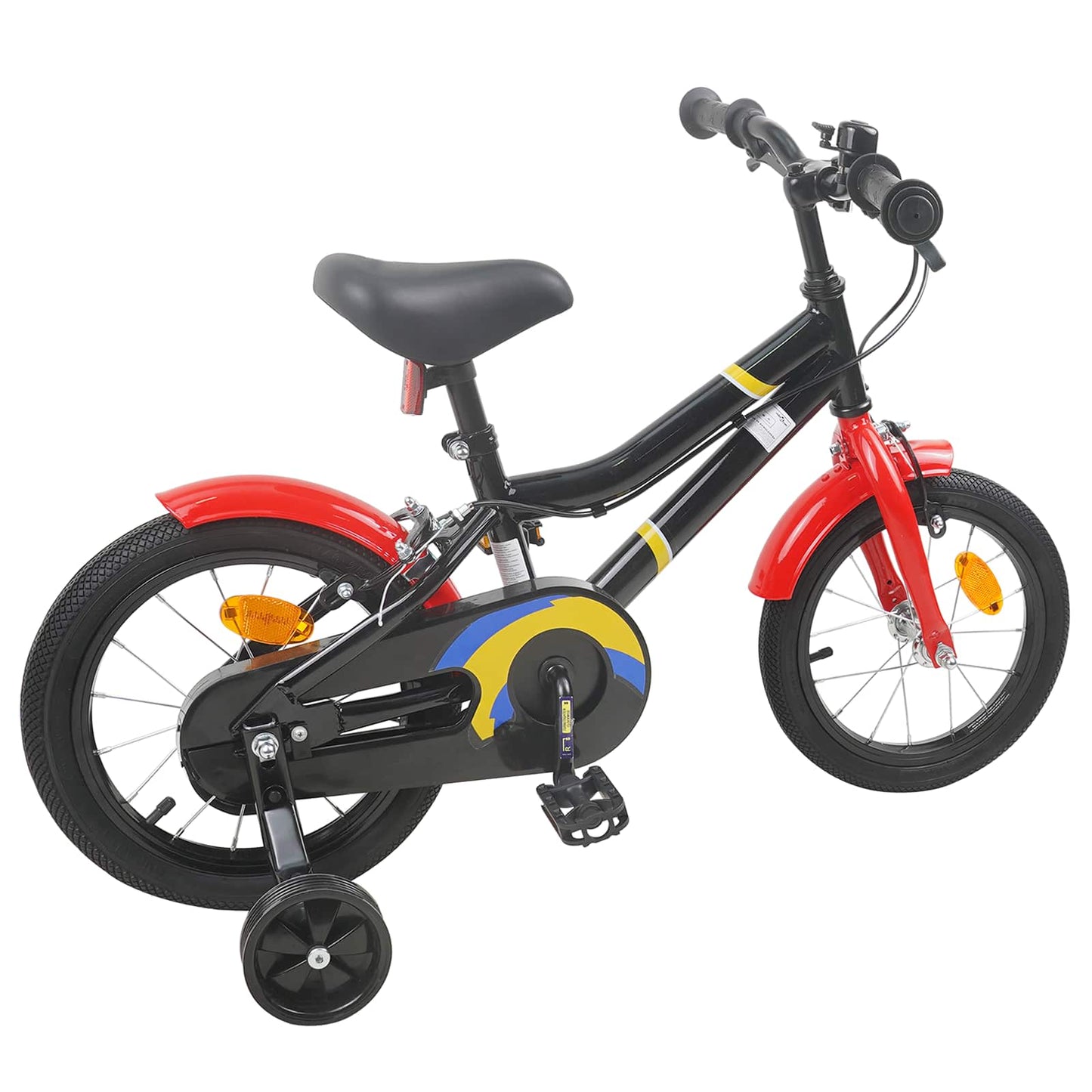 Kids Bike 14 Inches for 3-5 Years Old Black Red
