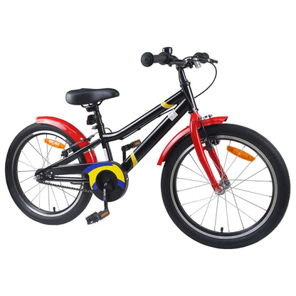 Kids Bike 24 Inches for 8-12 Years Old Black Red