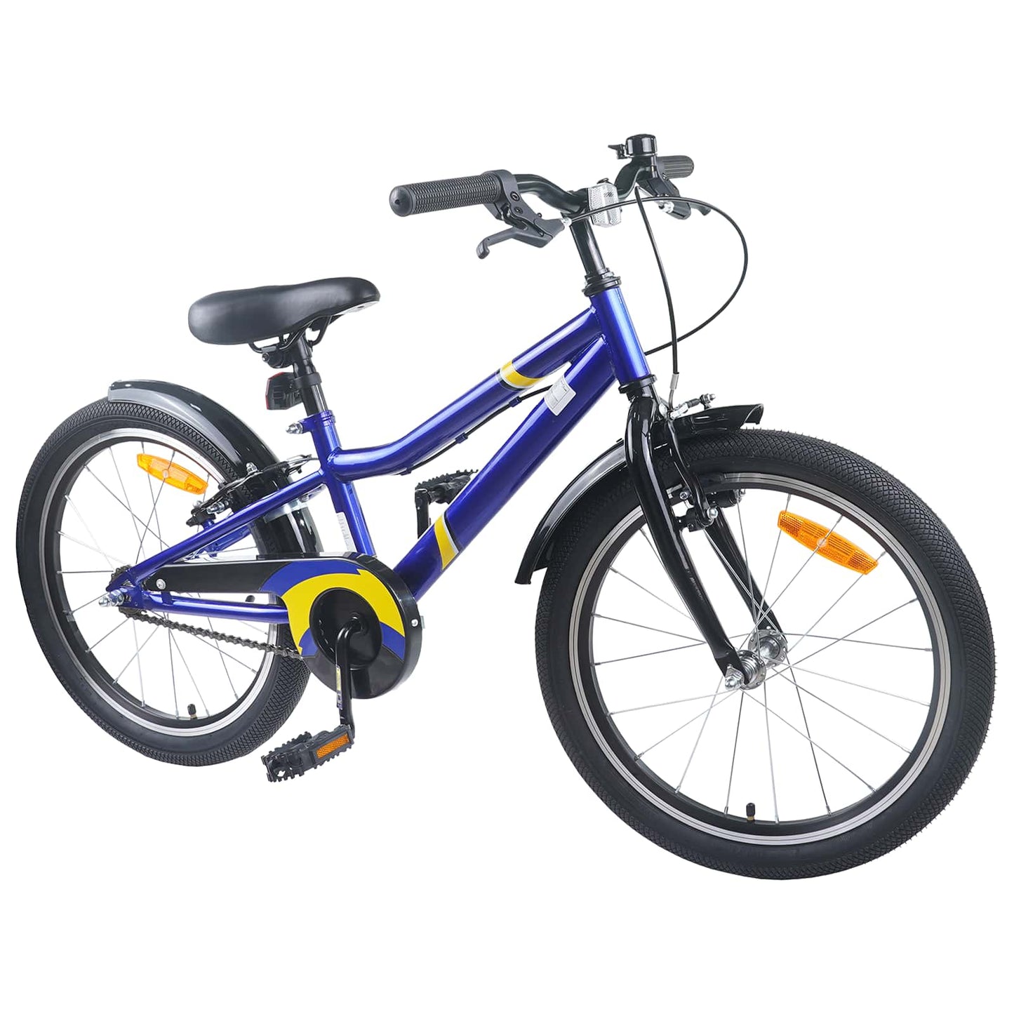 Kids Bike 18 Inches for 5-7 Years Old Blue Black