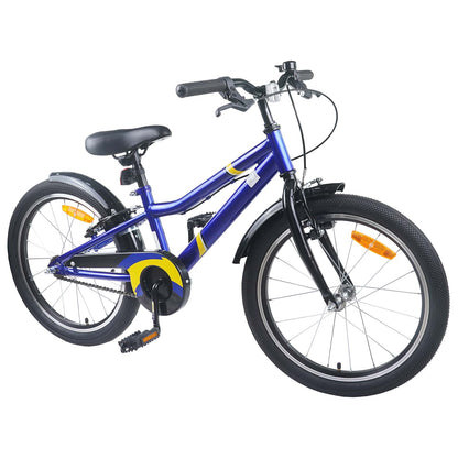 Kids Bike 18 Inches for 5-7 Years Old Blue Black