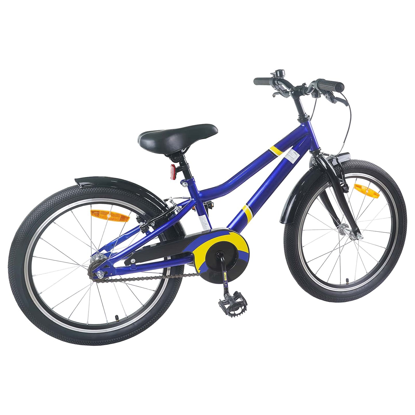 Kids Bike 24 Inches for 8-12 Years Old Blue Black