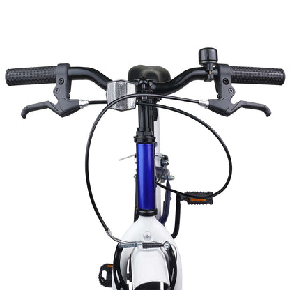 Kids Bike 22 Inches for 7-12 Years Old Blue White