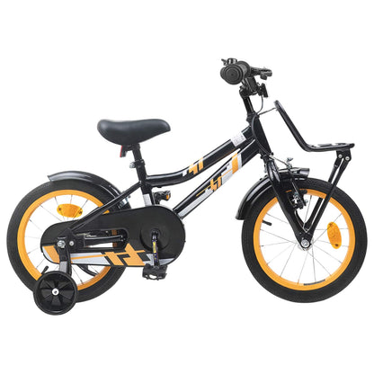 Kids Bike 12 Inches for 2-4 Years Old Orange Black