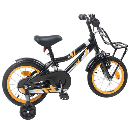 Kids Bike 16 Inches for 4-6 Years Old Orange Black