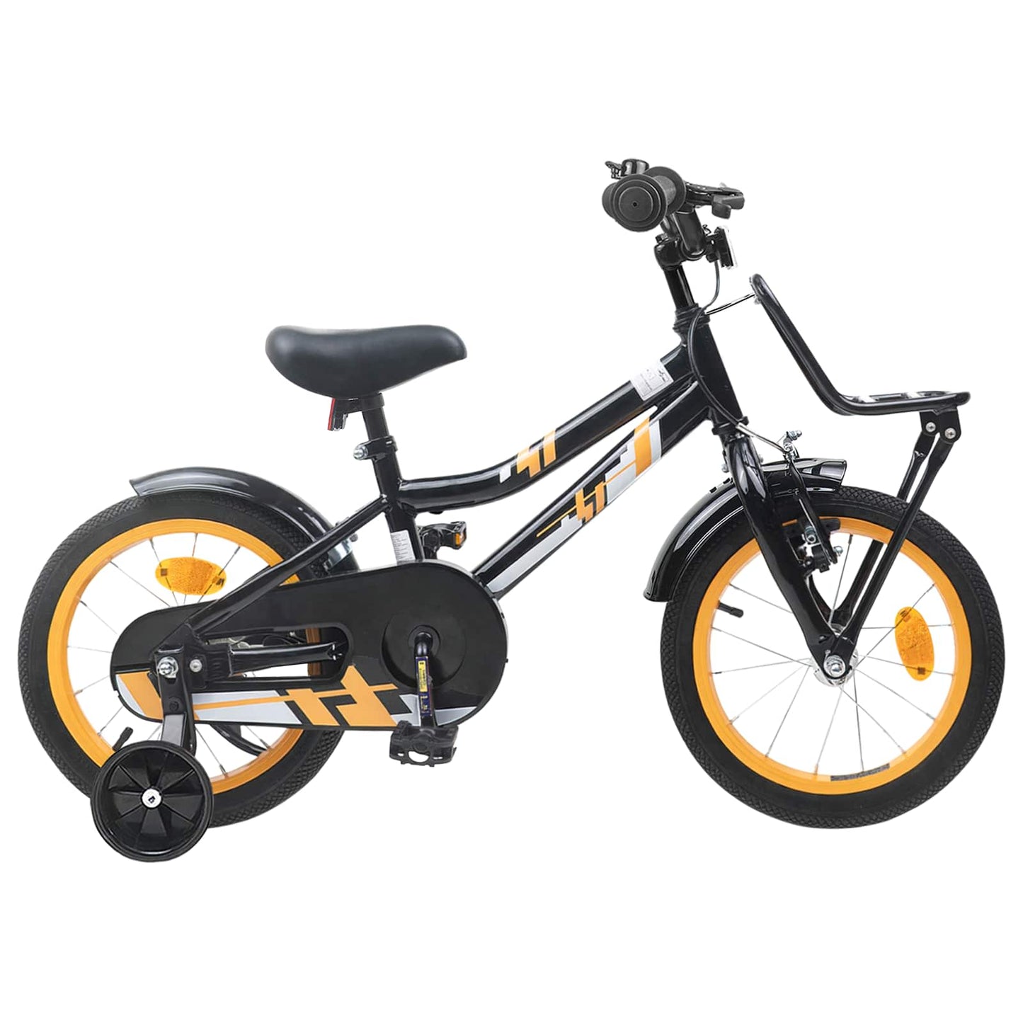 Kids Bike 16 Inches for 4-6 Years Old Orange Black