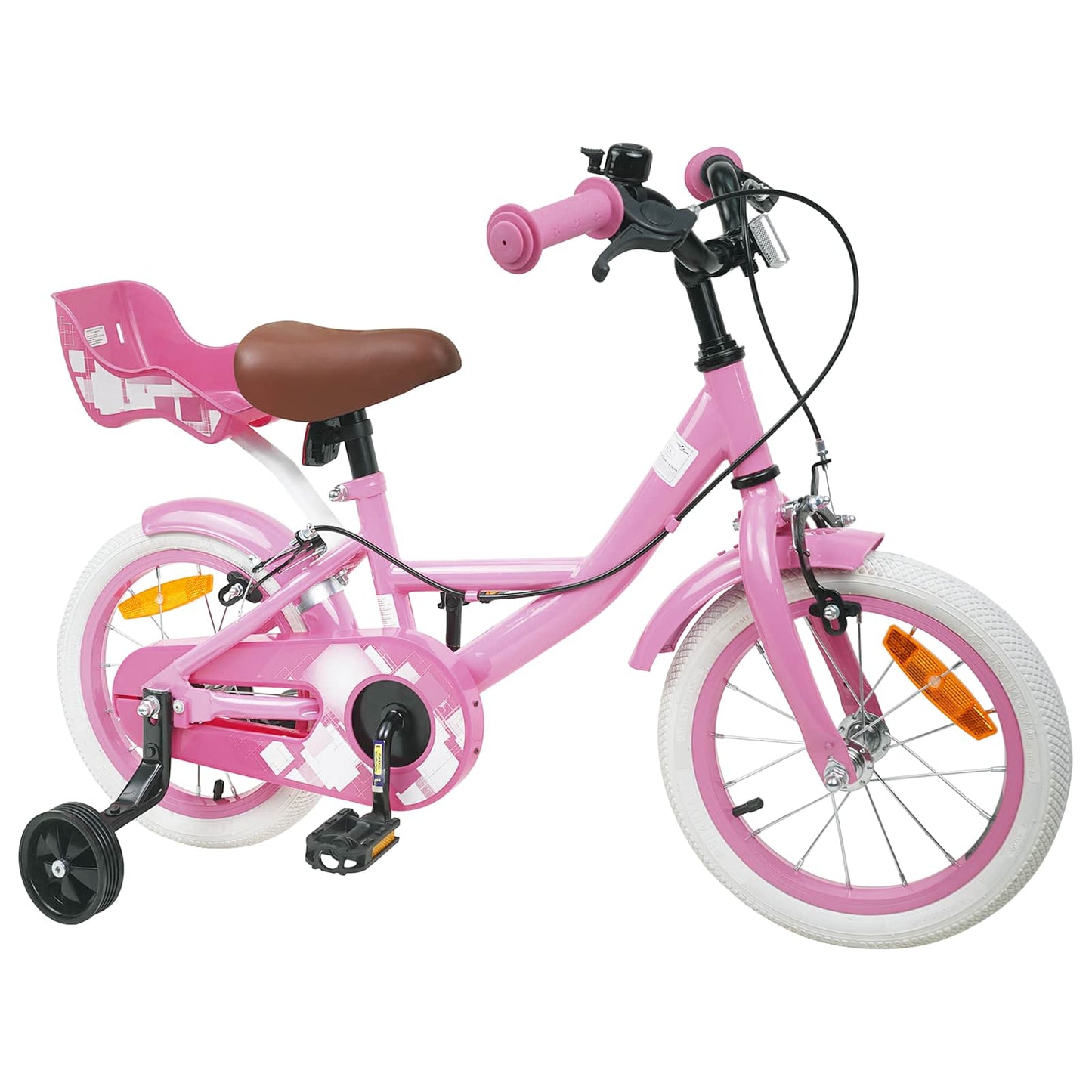Kids Bike 14 Inches for 3-5 Years Old Light Pink