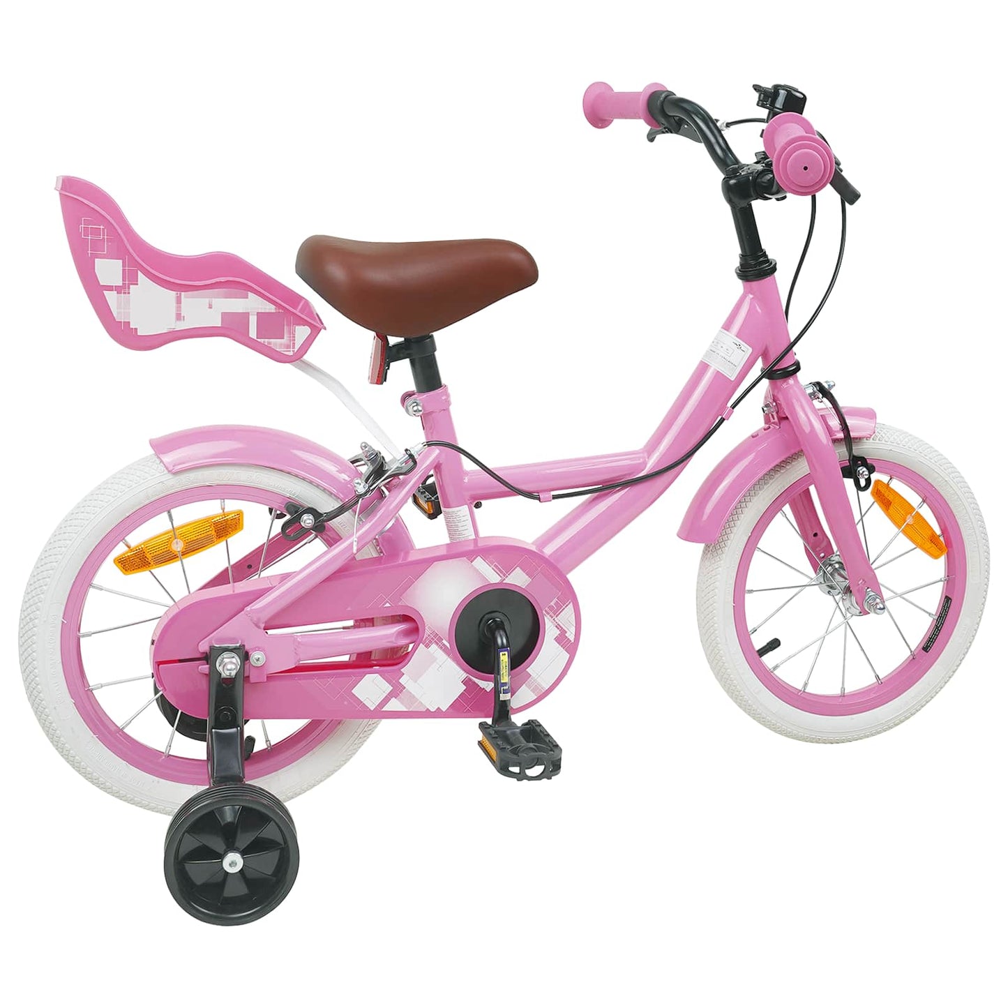 Kids Bike 14 Inches for 3-5 Years Old Light Pink