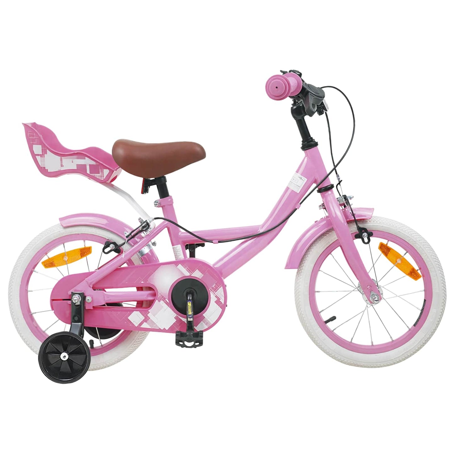 Kids Bike 16 Inches for 4-6 Years Old Light Pink