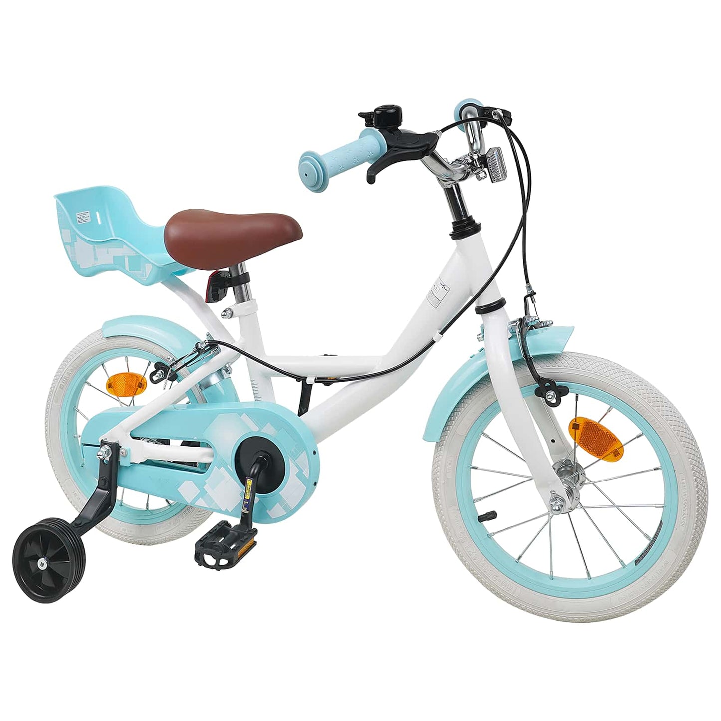 Kids Bike 12 Inches for 2-4 Years Old White