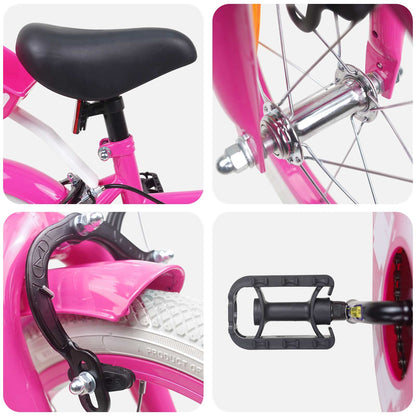 Kids Bike 12 Inches for 2-4 Years Old Pink