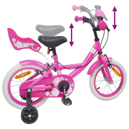 Kids Bike 12 Inches for 2-4 Years Old Pink