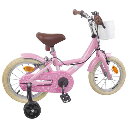 Kids Bike 14 Inches for 3-5 Years Old Light Pink
