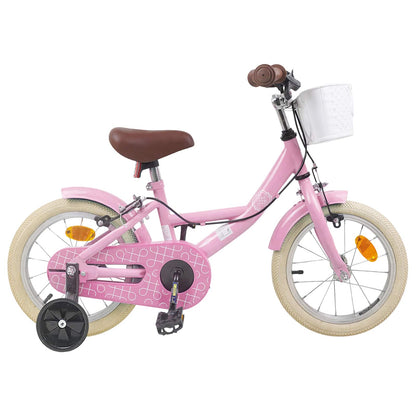 Kids Bike 14 Inches for 3-5 Years Old Light Pink