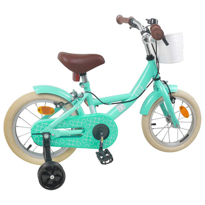 Kids Bike 14 Inches for 3-5 Years Old Sea Green