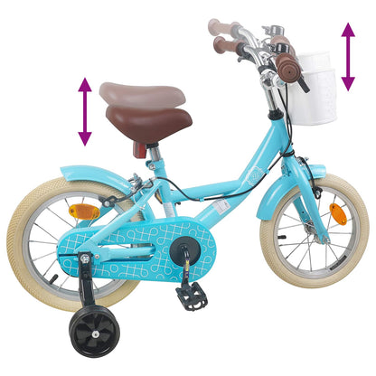 Kids Bike 12 Inches for 2-4 Years Old Light Blue