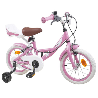 Kids Bike 12 Inches for 2-4 Years Old Light Pink