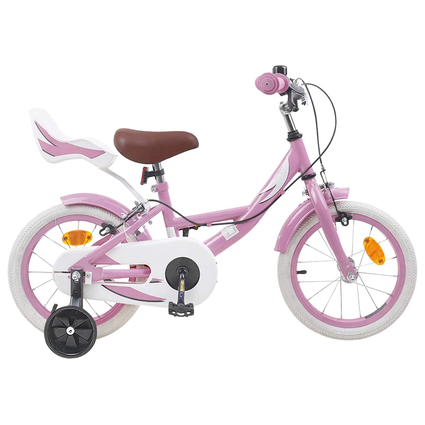 Kids Bike 14 Inches for 3-5 Years Old Light Pink