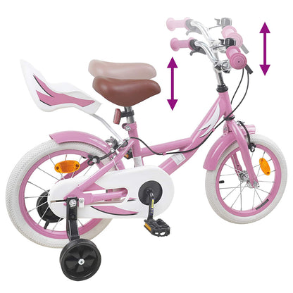Kids Bike 16 Inches for 4-6 Years Old Light Pink