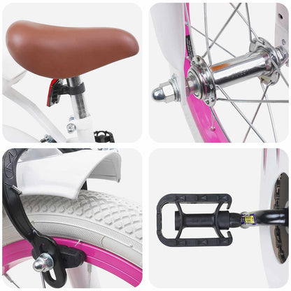 Kids Bike 12 Inches for 2-4 Years Old White
