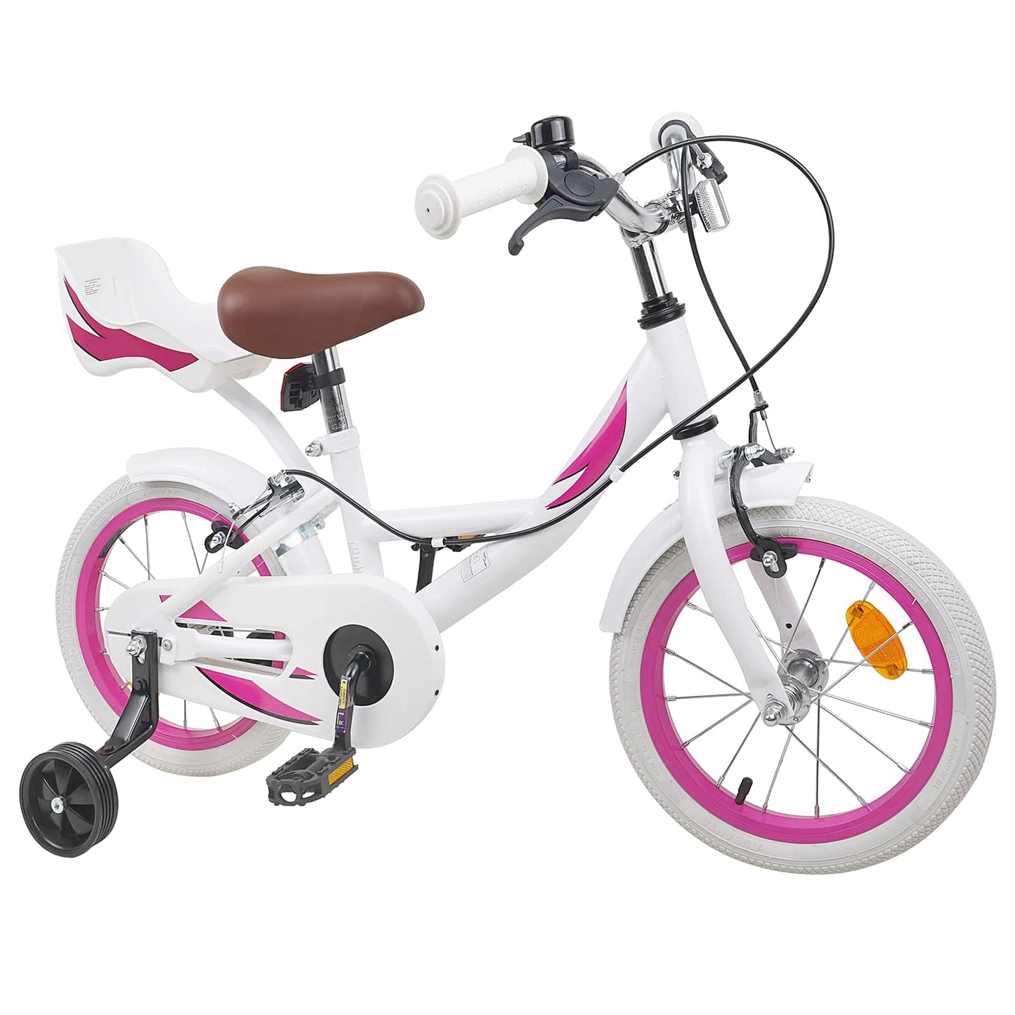 Kids Bike 12 Inches for 2-4 Years Old White