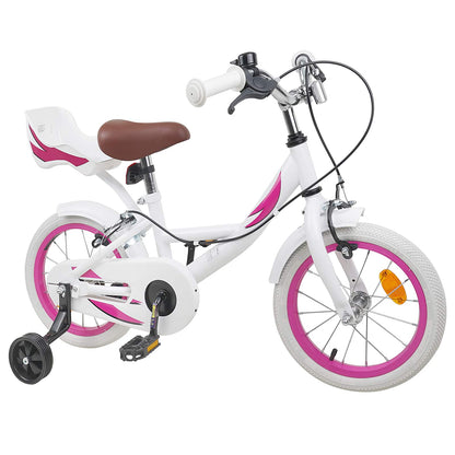 Kids Bike 16 Inches for 4-6 Years Old White