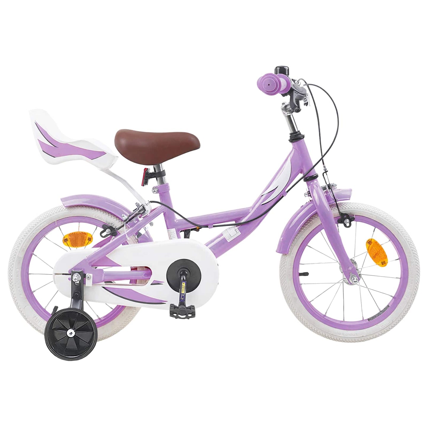Kids Bike 14 Inches for 3-5 Years Old Purple