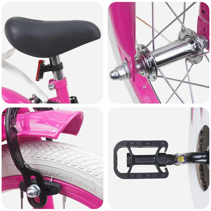 Kids Bike 12 Inches for 2-4 Years Old Pink
