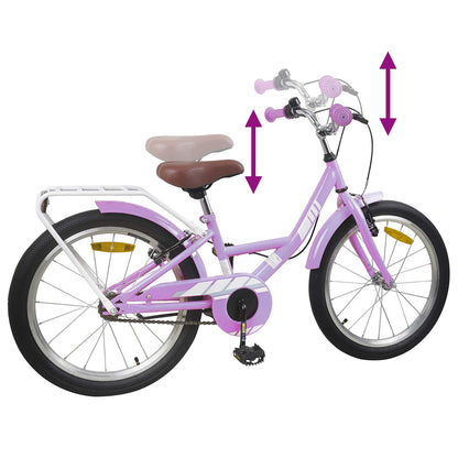 Kids Bike 18 Inches for 5-7 Years Old Purple