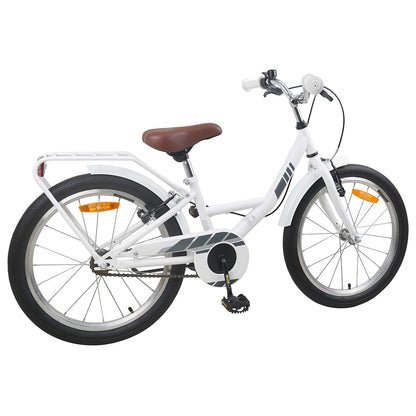 Kids Bike 18 Inches for 5-7 Years Old White
