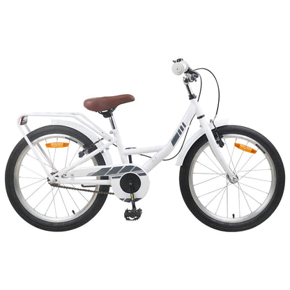 Kids Bike 20 Inches for 6-11 Years Old White
