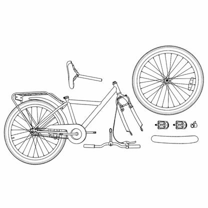 Kids Bike 20 Inches for 6-11 Years Old Light Pink