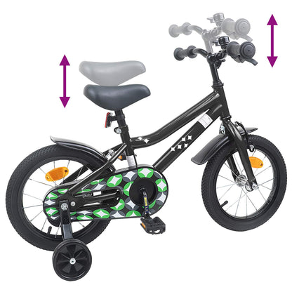 Kids Bike 12 Inches for 2-4 Years Old Black