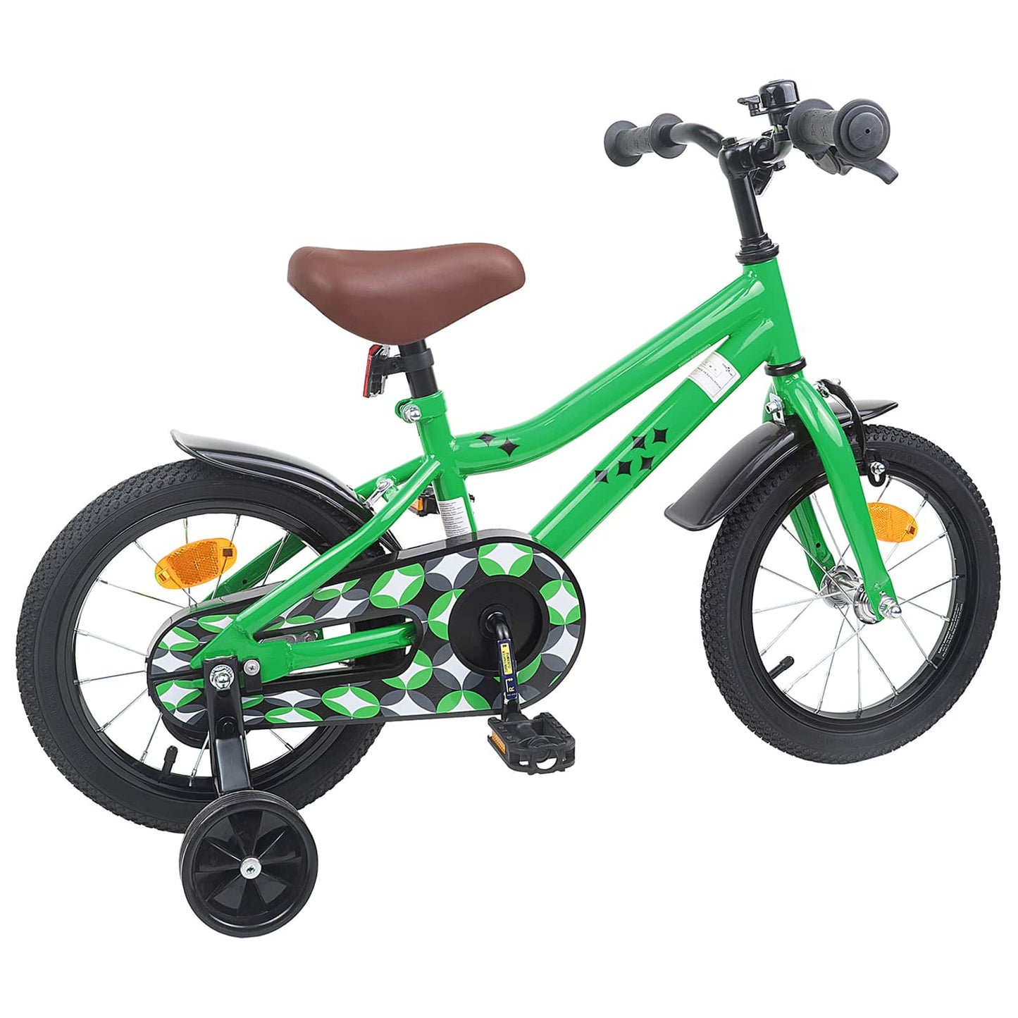 Kids Bike 14 Inches for 3-5 Years Old Green