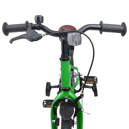 Kids Bike 16 Inches for 4-6 Years Old Green
