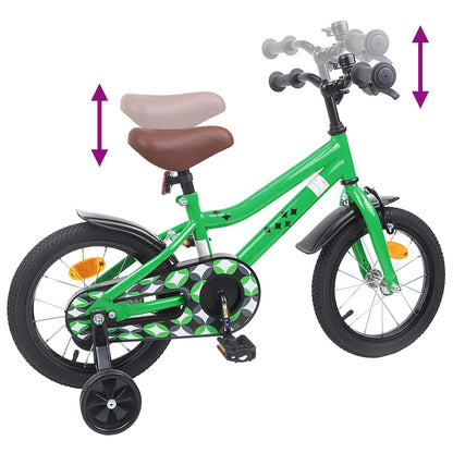 Kids Bike 16 Inches for 4-6 Years Old Green