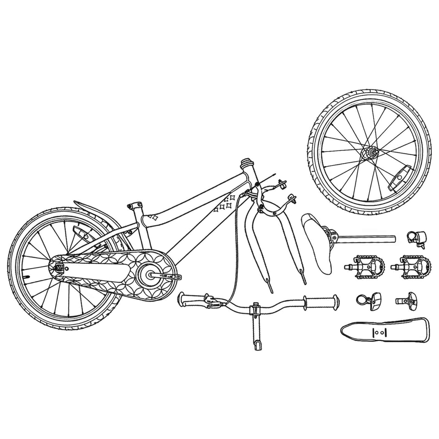 Kids Bike 18 Inches for 5-7 Years Old Green