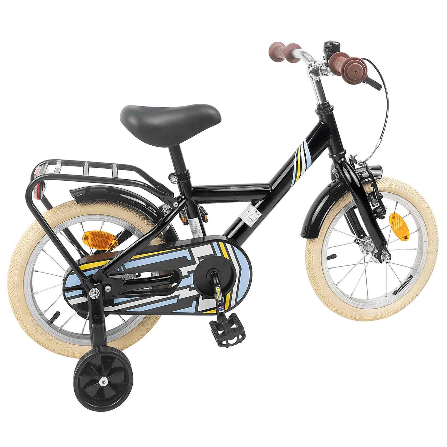Kids Bike 14 Inches for 3-5 Years Old Black