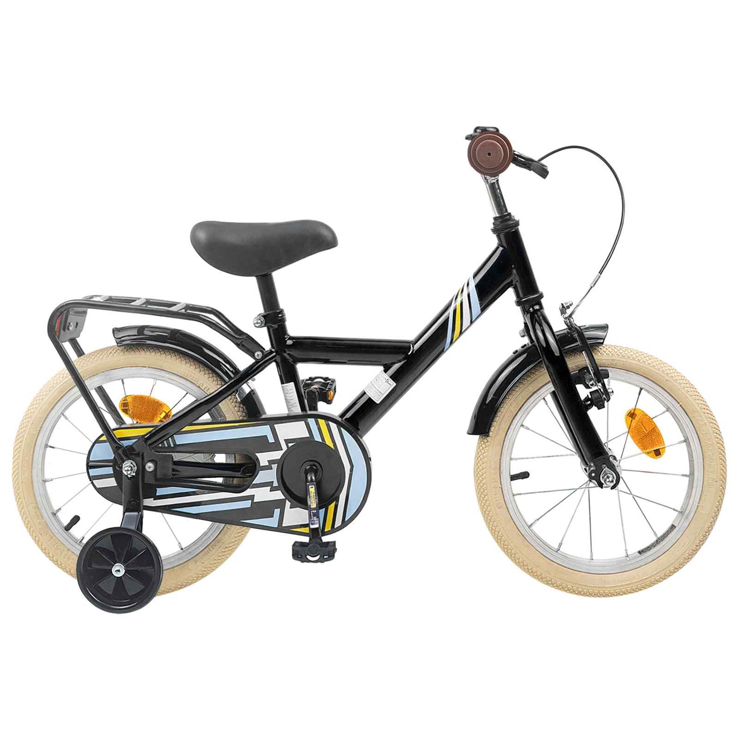 Kids Bike 16 Inches for 4-6 Years Old Black