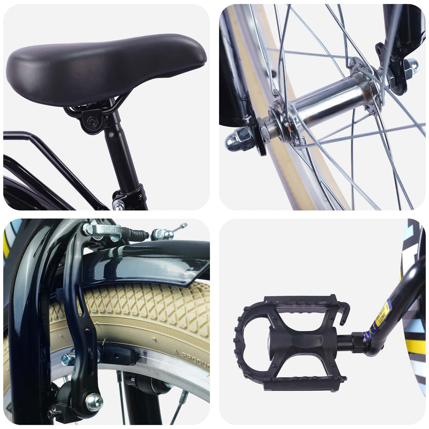 Kids Bike 18 Inches for 5-7 Years Old Black