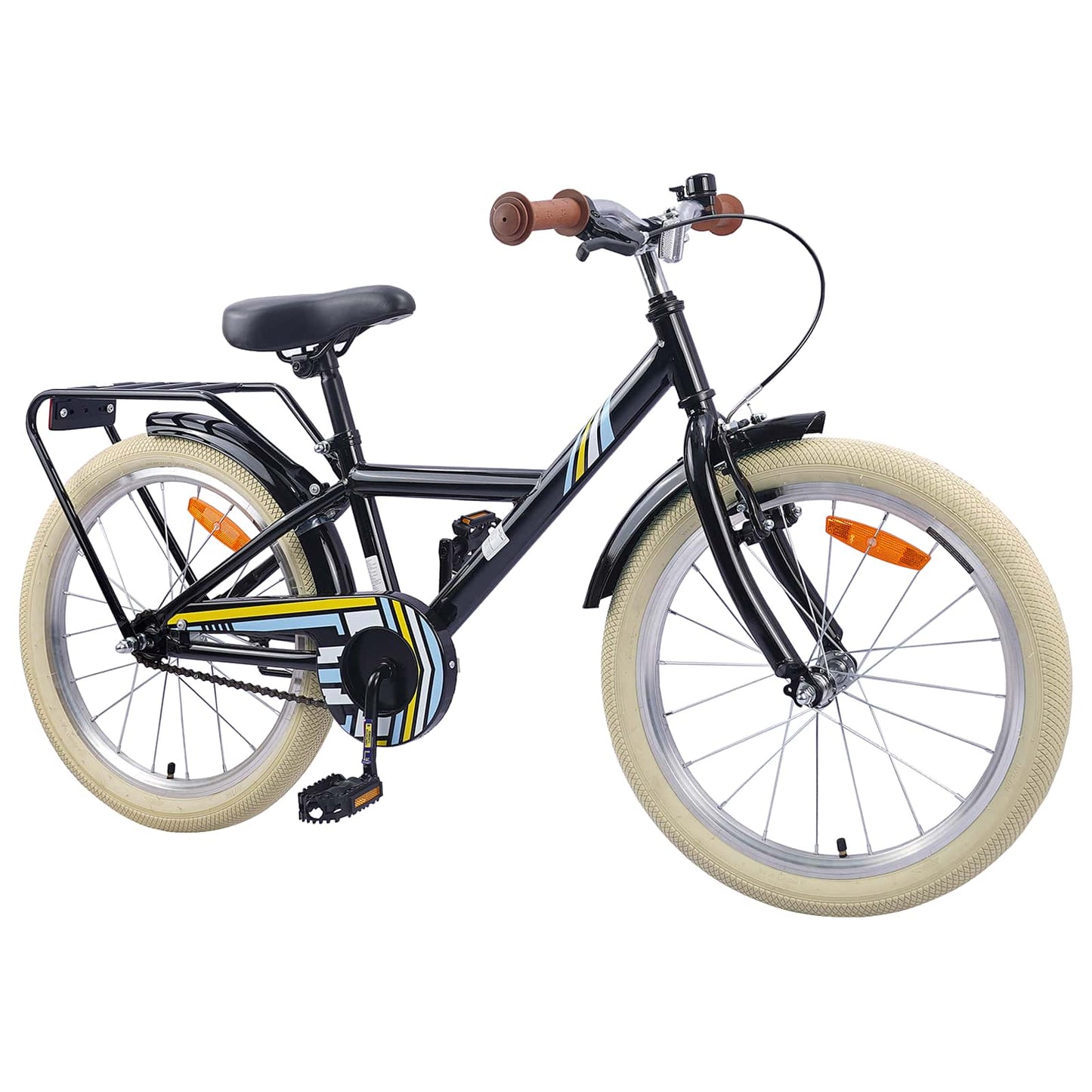 Kids Bike 18 Inches for 5-7 Years Old Black