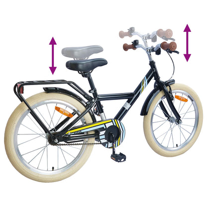 Kids Bike 18 Inches for 5-7 Years Old Black