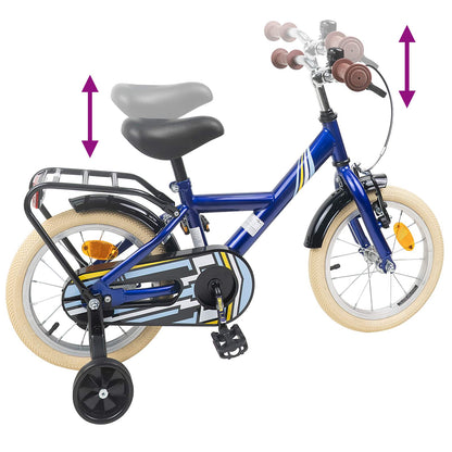 Kids Bike 14 Inches for 3-5 Years Old Dark Blue