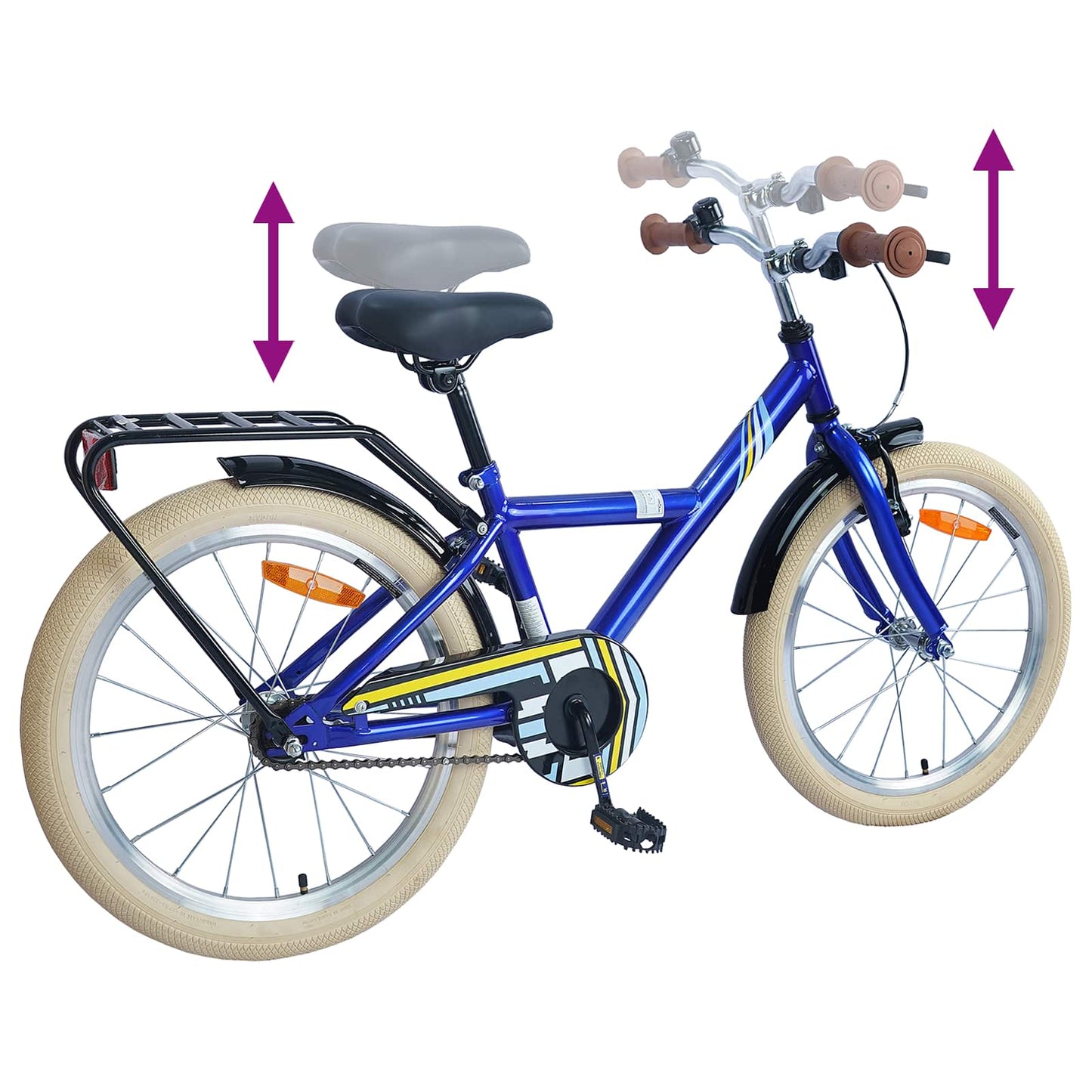 Kids Bike 18 Inches for 5-7 Years Old Dark Blue
