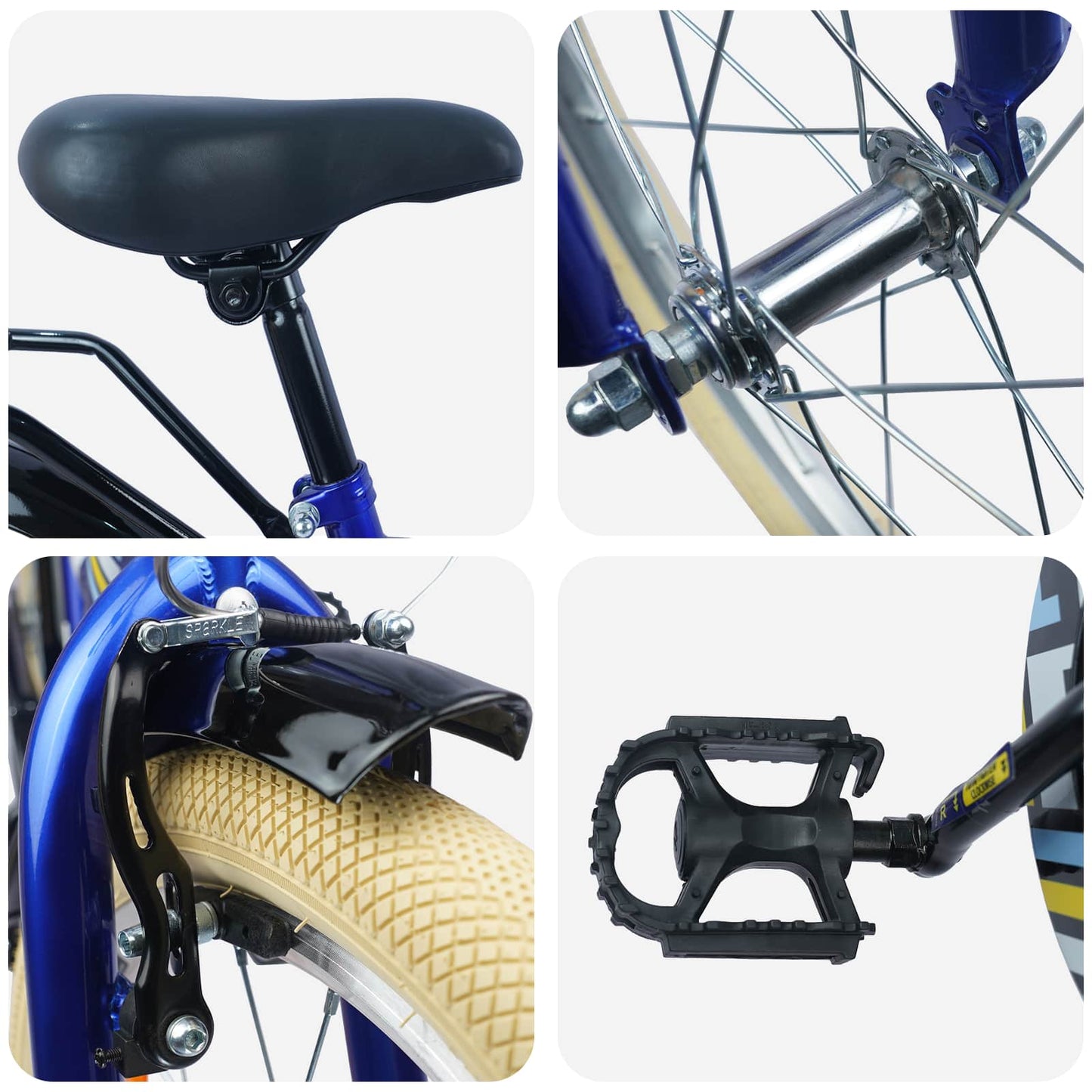 Kids Bike 20 Inches for 6-11 Years Old Dark Blue