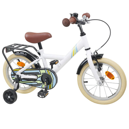 Kids Bike 16 Inches for 4-6 Years Old White